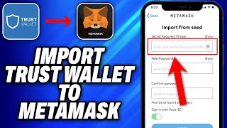 How To Import Trust Wallet To Metamask 2024  Easy Fix [upl. by Aelahc]