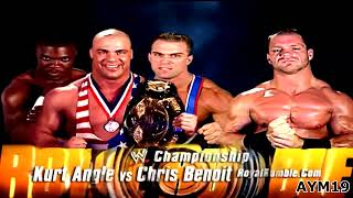 Kurt Angle vs Chris Benoit Royal Rumble 2003 Highlights [upl. by Sylvanus]