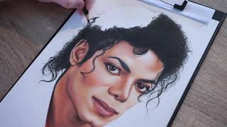 Drawing Michael Jackson [upl. by Hamon]