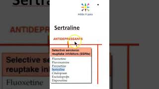 Pharmacology Sertraline SSRI viva [upl. by Hurty]