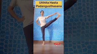 Utthita hasta padangusthasana yoga fitness aasana utthitahastapadangusthasana trending [upl. by Layod]