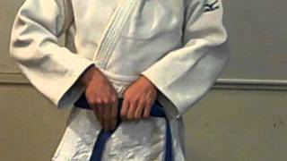 Tying your Judo beltPractice styleSawtelle Judo Dojo [upl. by Yakcm]