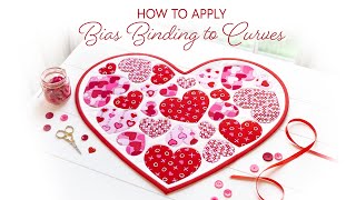 How to Apply Bias Binding to Curves  a Shabby Fabrics Tutorial [upl. by Er]