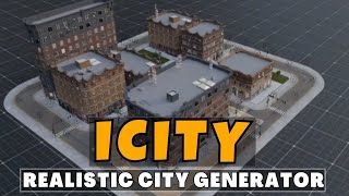 Icity Blender Tutorial  Procedural Realistic City Generator in Blender [upl. by Yasdnil189]