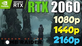 RTX 2060 1080p vs 1440p vs 2160p Test in SOTTR [upl. by Llevel]