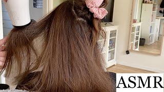 ASMR  Gentle blow drying with lots of hair brushing amp hair sectioning 🩷 no talking [upl. by Arrim]