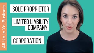 Sole Proprietorship vs LLC vs Corporation  DBA or LLC [upl. by Eedrahs526]