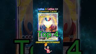 Top 4 EXPENSIVE Latias amp Latios GX cards 💜 shorts latias latios [upl. by Adnawak286]