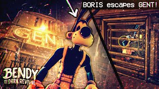 BORIS SPOTTED IN GENT BUILDING hes escaping  Bendy Dark Revival 16 Hacking Secrets [upl. by Nancee709]