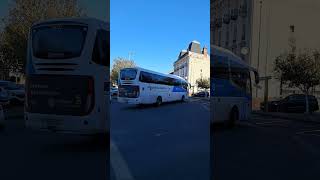 4K PETIT PASSAGE DUN BUS A LA GARE DE MONTLUÇON SNCF 03 [upl. by Marfe]