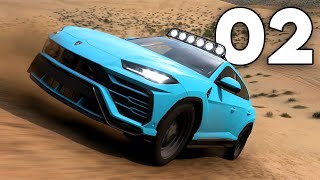 Forza Horizon 5 Rally Adventure  Part 2  LAMBORGHINI URUS RALLY BUILD [upl. by Burdelle]