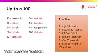 Learn Frisian 122  Counting subtitles [upl. by Atsira723]