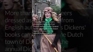 Dutch Town Hosts Worlds Largest Dickens Festival [upl. by Anipsed512]