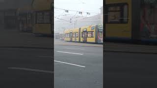 Straßenbahn Leipzig im Nebel tram hauptbahnhof [upl. by Farrah110]