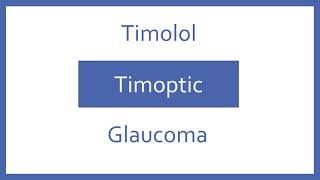 Timolol Pronunciation  Generic Name Brand Name Indication Top 200 Drugs PTCB PTCE NCLEX Prep [upl. by Dalenna]