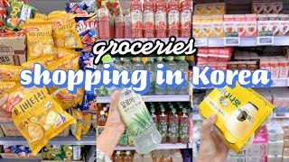 shopping in korea vlog 🇰🇷 supermarket food with prices 🍙 making kimbap snacks amp more [upl. by Styles]