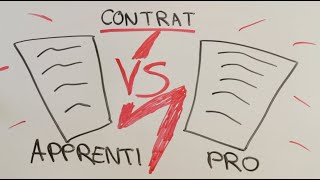 CONTRAT DAPPRENTISSAGE VS CONTRAT DE PROFESSIONNALISATION [upl. by Eilrebmik116]