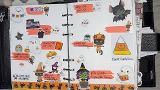 Halloween Week Planner Flip Thru [upl. by Adnertal]