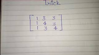 Find Adjoint of matrices in 20 sec short trick [upl. by Ahsimet]