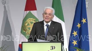 Mattarella quotTutti partecipino alla vita delle istituzioniquot [upl. by Nyleahs]