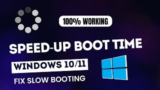 How to Speedup Boot Time in Windows 1011  Fix Slow Boot NEW FIX [upl. by Ariahay]