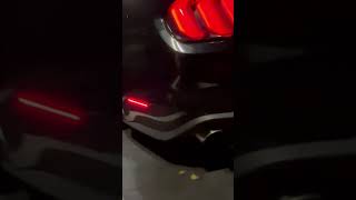 2020 mustang ecoboost idle with 3 inch piping single exit Straight piped basically [upl. by Ezzo]