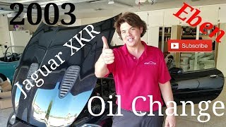 2003 Jaguar XKR AMSOIL Engine Flush Motor Oil Change [upl. by Adnylem116]