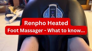 Renpho Heated Shiatsu Foot Massager Review [upl. by Ettenowtna723]