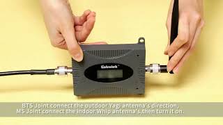 lintratek KW16L signal repeater Booster Installation Video [upl. by Mllly791]