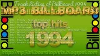 mp3 BILLBOARD 1994 TOP Hits BILLBOARD 1994 mp3 [upl. by Nyloj]