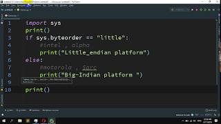 How to check whether a system is big endian or little endian in Python [upl. by Mcquoid]