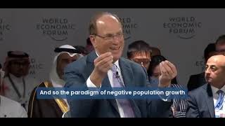 BlackRock CEO Larry Fink “The Big Winners Are Countries That Have Shrinking Populationsquot [upl. by Llenoj430]