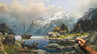 quotGood Old Timesquot Acrylic painting Artist  Viktor Yushkevich 159 [upl. by Idnyc]