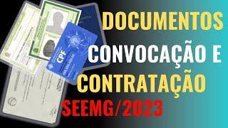 DOCUMENTOS PARA CONTRATAÇÃO E CONVOCAÇÃO 2023  ATB ASB PEB E EEB  NÃO ERRE MAIS [upl. by Shakti]