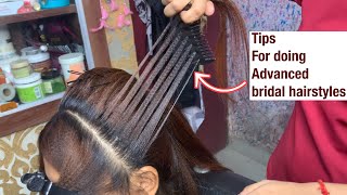 Advanced bridal hairstyles step by step  new hairstyles for wedding [upl. by Cirdor]