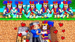 POMNI ONLY HUNTERS vs Speedrunner in Minecraft The Amazing Digital Circus [upl. by Katzman]