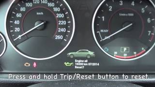 How to reset the 20122013 BMW Maintenance light oil brake service [upl. by Birkle502]