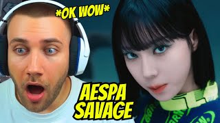 IM SPEECHLESS aespa 에스파 Savage MV  REACTION [upl. by Jobi]