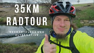 35km Radtour  Aktiv trotz Arthrose  Alternative zum Neckartalradweg [upl. by Bourn]