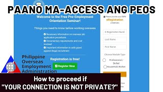 Paano Maaccess ng PEOS website [upl. by Earehs]