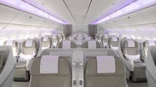 SAUDIA Boeing 777300 ER new cabin [upl. by Rodmun538]