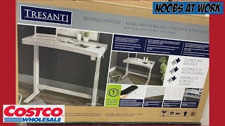 Costco Tresanti 47 inch Adjustable Height Desk  Unboxing and Assembling  Item Number 1414575 [upl. by Suoilenroc]