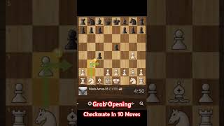 Grob opening Checkmate In 10 Moves [upl. by Anawt812]