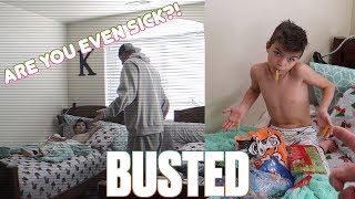 FAKING SICK TO SKIP SCHOOL  BUSTED BY PARENTS  CAUGHT ON HIDDEN CAMERA [upl. by Brittne117]