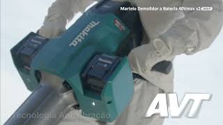 Martelo Demolidor a Bateria da Makita modelo HM004G [upl. by Eiahpets]