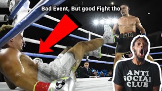 Austin mcbroom knocked out badly by anesongib Embarrassing Full fight reaction [upl. by Nepsa]