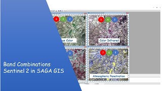 Band Combinations Sentinel 2 in SAGA GIS [upl. by Critchfield]