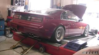 Dyno with new Test Pipes on 300ZX TT BampB catback Megan TP SZ downpipes [upl. by Daniala]