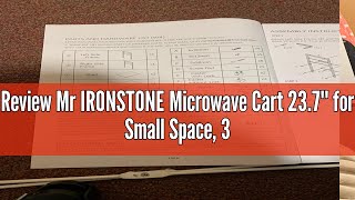 Review Mr IRONSTONE Microwave Cart 237 for Small Space 3Tier Coffee Cart Rolling Kitchen Utilit [upl. by Nhor]