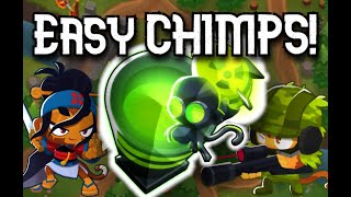 Ravine CHIMPS Black Border Made EASY No Sky Shredder Needed Update 392 Bloons TD6 [upl. by Oremo]